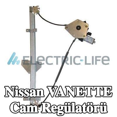ELECTRIC LIFE Sol ön cam regülatörü, Elektrikli, elektrik motorlu — 2000 Nissan Vanette