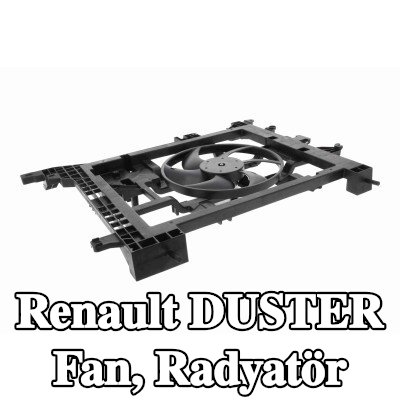 VEMO Fan, radyatör 280mm, radyatör fan kapağı, direnç olmadan, kontrol ünitesi olmadan — 2012 Renault Duster