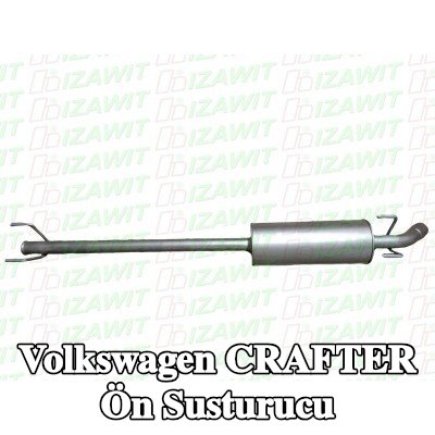 IZAWIT Ön susturucu orta — Volkswagen Crafter