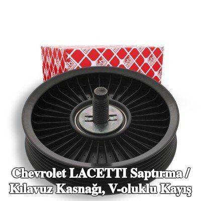 FEBI BILSTEIN Saptırma / kılavuz kasnağı, V-ribbed belt Outer Diameter: 112mm, vida ile — Chevrolet Lacetti