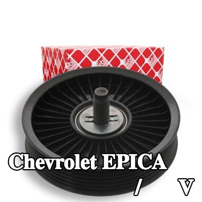 FEBI BILSTEIN بكرة الانحراف/التوجيه, V-ribbed belt Outer Diameter: 112mm, مع برغي — Chevrolet Epica