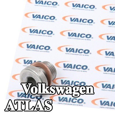 VAICO سدادة حوض الزيت بجودة VAICO الأصلية, M10, مع حلقة مانعة للتسرب — Volkswagen Atlas