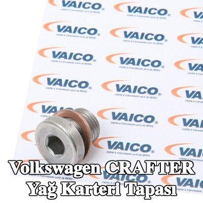 VAICO Original VAICO Kalite yağ karteri tapası, M10, conta halkası ile — Volkswagen Crafter