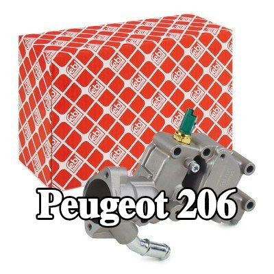 FEBI BILSTEIN غلاف الثرموستات مع مستشعر درجة حرارة سائل التبريد, مع جهاز استشعار — Peugeot 206