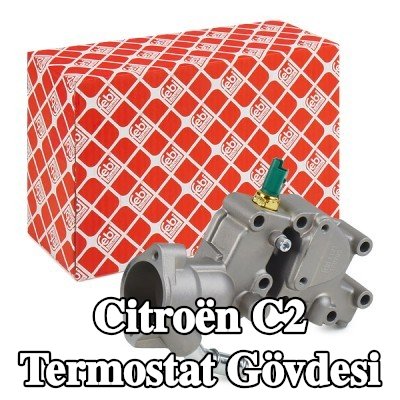 FEBI BILSTEIN Soğutma suyu sıcaklık sensörlü termostat muhafazası, sensörlü — Citroën C2