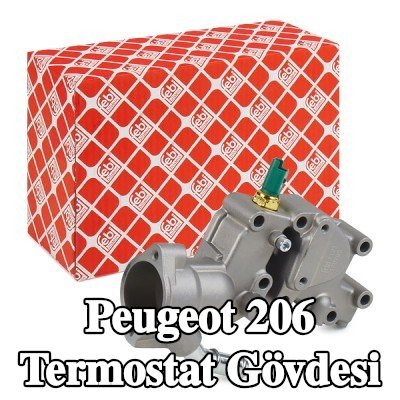 FEBI BILSTEIN Soğutma suyu sıcaklık sensörlü termostat muhafazası, sensörlü — Peugeot 206