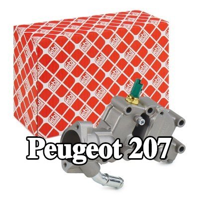 FEBI BILSTEIN غلاف الثرموستات مع مستشعر درجة حرارة سائل التبريد, مع جهاز استشعار — Peugeot 207