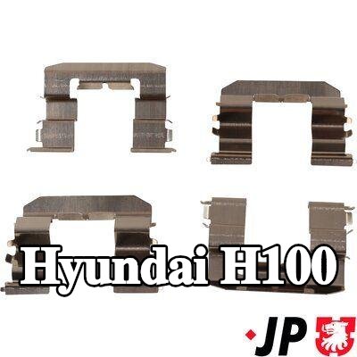 JP GROUP طقم تركيب وسادات الفرامل للمحور الأمامي — 2004 Hyundai H100