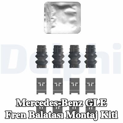 DELPHI Fren balatası montaj kiti — Mercedes-Benz Gle