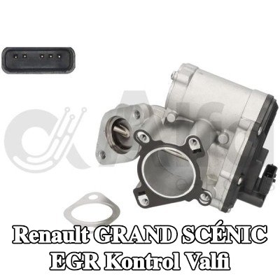 Alfa e-Parts Conalı/sızdırmazlık elemanlı EGR kontrol valfi — Renault Grand Scénic