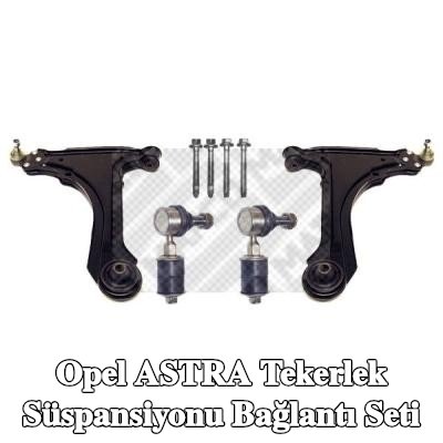 MAPCO Bağlantı seti, tekerlek süspansiyonu Ön Aks Sol, Ön Aks Sağ, bağlantı çubuğu ile, kilit vidası seti ile — 1997 Opel Astra