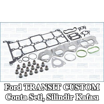 AJUSA Conta seti, valf gövdesi contalı silindir kafası, silindir kafası contası olmadan — Ford Transit Custom