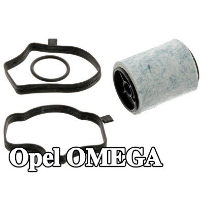 FEBI BILSTEIN فاصل الزيت, فتحة تهوية علبة المرافق مع حشية/مانع تسرب — Opel Omega