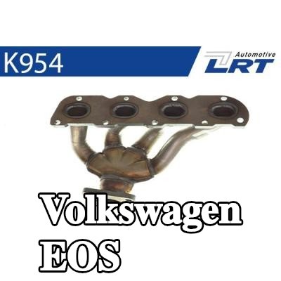 LRT مشعب العادم مع أجزاء التثبيت — Volkswagen Eos