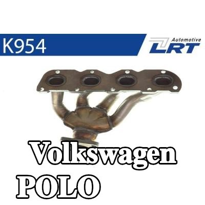 LRT مشعب العادم مع أجزاء التثبيت — 2002 Volkswagen Polo