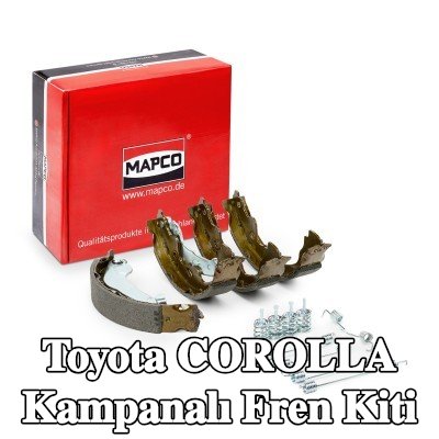 MAPCO Kampanalı fren kiti Arka Aks, aksesuarlarla — Toyota Corolla