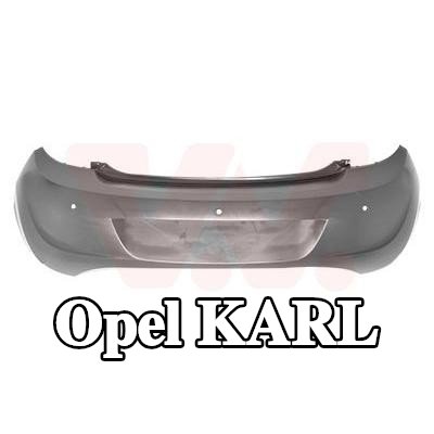 VAN WEZEL المصد الخلفي الخلفي, مع حامل — Opel Karl
