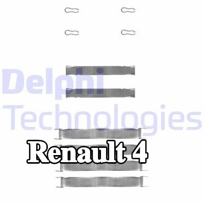 DELPHI طقم تركيب وسادات الفرامل — 1990 Renault 4