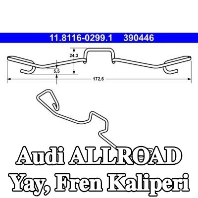 ATE Yay, fren kaliperi — Audi Allroad