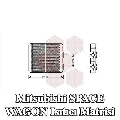 VAN WEZEL Isıtıcı matrisi — 1997 Mitsubishi Space Wagon