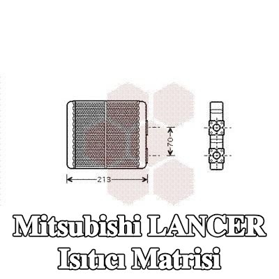 VAN WEZEL Isıtıcı matrisi — 1990 Mitsubishi Lancer