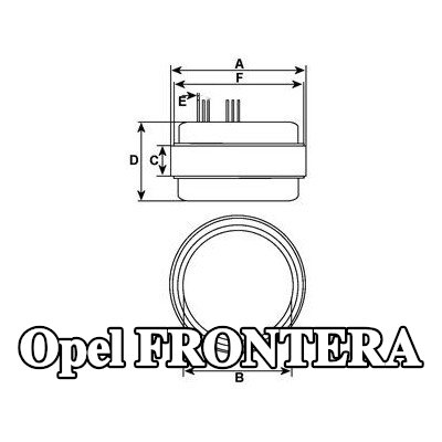 HC-Cargo المقوم، المولد — Opel Frontera