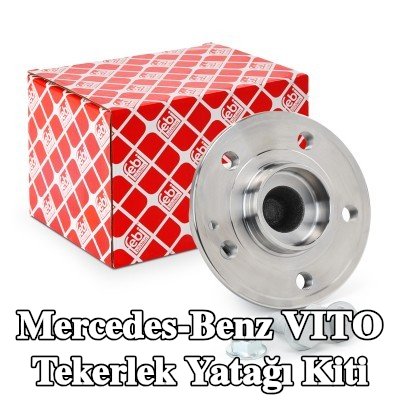 FEBI BILSTEIN Tekerlek yatağı kiti Ön Aks, Tekerlek göbeğine entegre tekerlek yatağı, ABS sensör halkalı, sabitleme/montaj malzemesi ile — Mercedes-Benz Vito