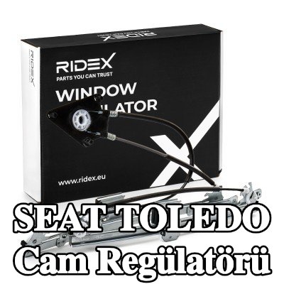 RIDEX Ön cam regülatörü, Sağ, Elektrikli, elektrik motoru olmadan — 2016 SEAT Toledo