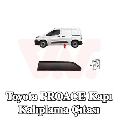 VAN WEZEL Aksesuarlı kapı pervaz kaplaması — 2024 Toyota Proace