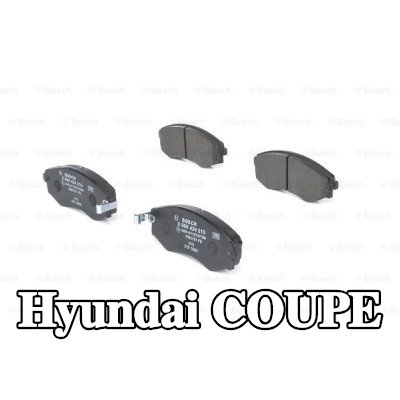 BOSCH مجموعة وسادات الفرامل 16, 8mm — 2002 Hyundai Coupe