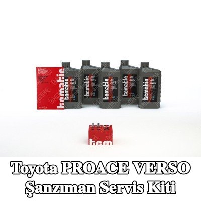 TCMATIC Şanzıman servis kiti Yağ Değişimi (boşaltma yoluyla), aksesuarlarla, standart yağ değişimi için yağ miktarı ile — Toyota Proace Verso