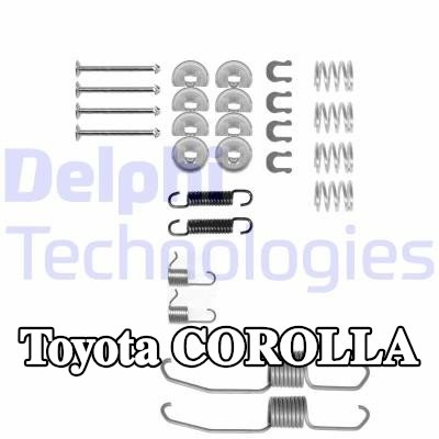 DELPHI طقم تركيب أحذية الفرامل — 1990 Toyota Corolla