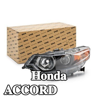 TYC المصباح الأمامي الأيسر, H1, HB3, مع محرك كهربائي — Honda Accord