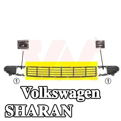 VAN WEZEL شبكة المصد الأمامية — 2002 Volkswagen Sharan
