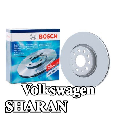BOSCH القطر الخارجي لقرص المكابح: 312mm, مُهوى, مطلي, مع مسامير/براغي — Volkswagen Sharan
