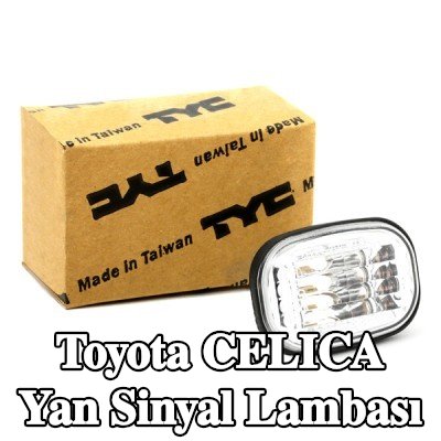 TYC Yan sinyal lambası her iki taraf, yan montaj, şeffaf, ampul yuvası olmadan — Toyota Celica