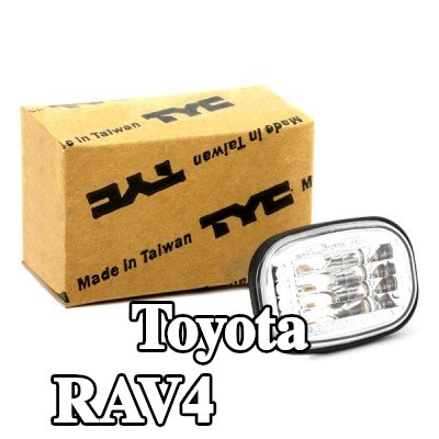 TYC مؤشر جانبي كلا الجانبين, تركيب جانبي, شفاف, بدون حامل لمبة — 2000 Toyota Rav4