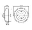 BOSCH Arka aks fren kampanası, 221, 5mm — Hyundai Atos (5)