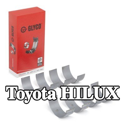 GLYCO محامل الطرف الكبير ذات ظهر فولاذي مع برونز مدمج بالتلبيد — Toyota Hilux