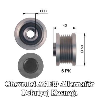 GATES Alternatör debriyaj kasnağı DriveAlign, Micro-V® UNIQUE FIT — 2006 Chevrolet Aveo