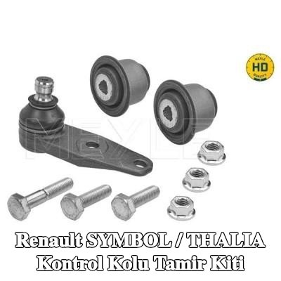 MEYLE Kontrol kolu tamir kiti Ön Aks Sol, Ön Aks Sağ, bilyeli mafsal ile, lastik yatağı ile — 2012 Renault Symbol / Thalia