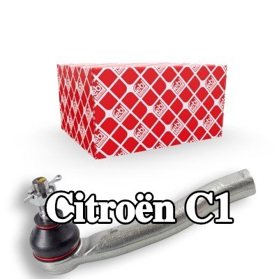 FEBI BILSTEIN طرف قضيب التوجيه OE Turbo جديد, المحور الأمامي الأيمن, 163mm — Citroën C1
