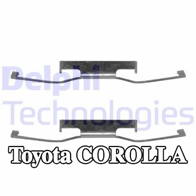 DELPHI طقم تركيب وسادات الفرامل — 1990 Toyota Corolla