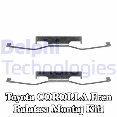 DELPHI Fren balatası montaj kiti — 1990 Toyota Corolla