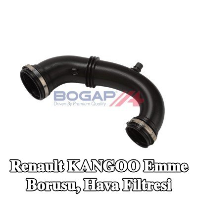 BOGAP Emme borusu, kelepçeli hava filtresi — 2002 Renault Kangoo