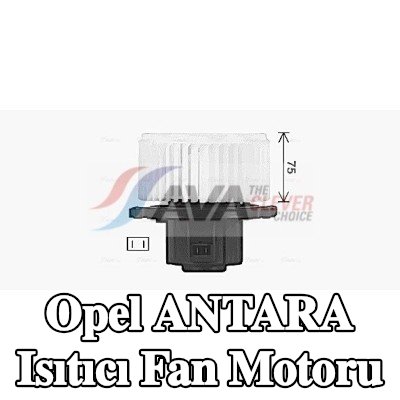 AVA COOLING SYSTEMS Dirençsiz ısıtıcı fan motoru — Opel Antara
