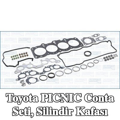 AJUSA Conta seti, silindir kapağı contalı silindir kapağı, valf gövdesi contalı — Toyota Picnic