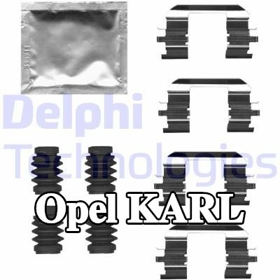 DELPHI طقم تركيب وسادات الفرامل — Opel Karl