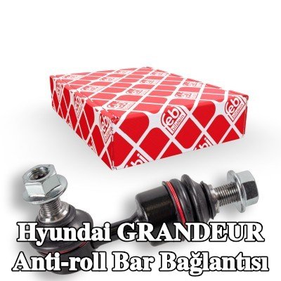 FEBI BILSTEIN Arka aks sol stabilizatör kolu, Arka Aks Sağ, 110mm, Çelik — Hyundai Grandeur