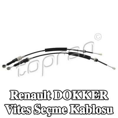 TOPRAN Kablo koruma borulu vites seçme kablosu — Renault Dokker